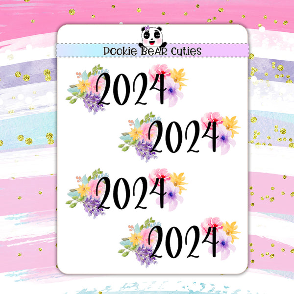 2024 Floral Stickers