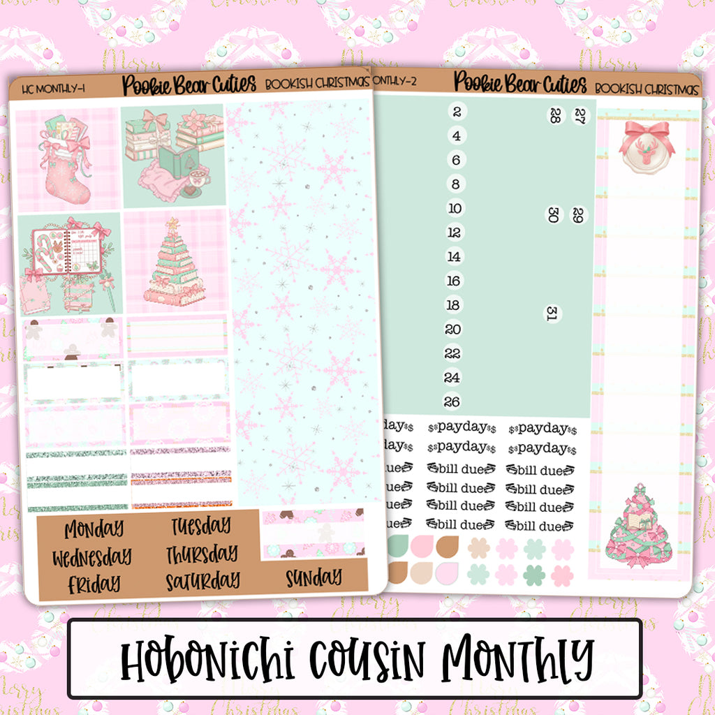 Hobonichi Cousin Monthly | Bookish Christmas