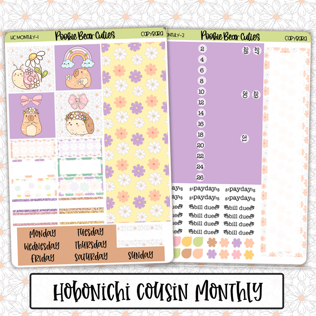 Hobonichi Cousin Monthly | Capybara
