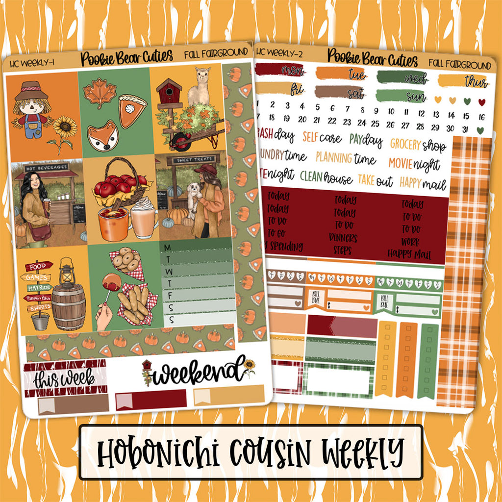 Hobonichi Cousin Weekly Kit | Fall Fairground