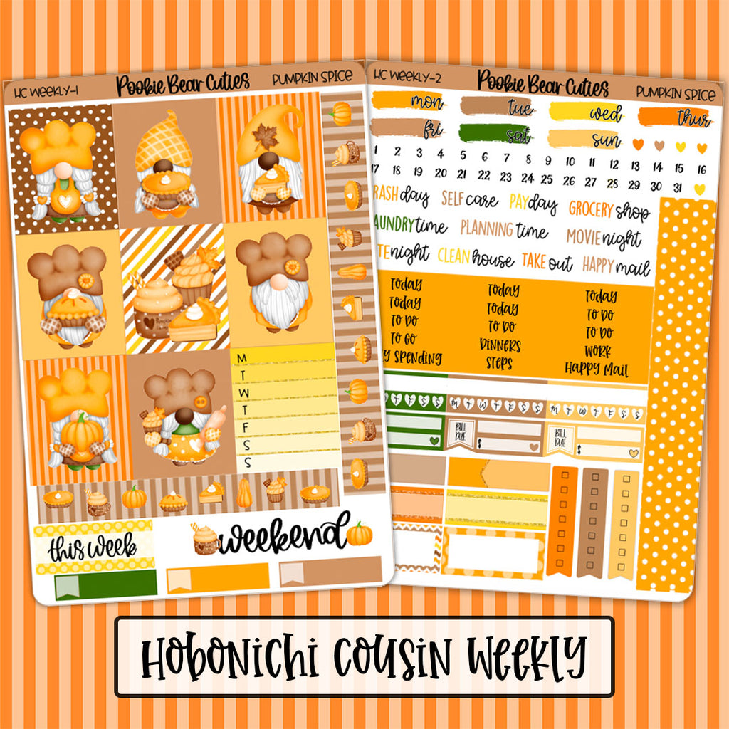 Hobonichi Cousin Weekly Kit | Pumpkin Spice