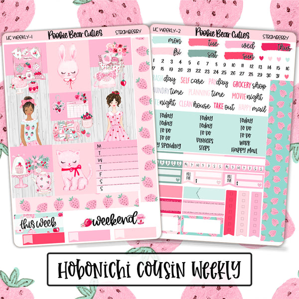 Hobonichi Cousin Weekly Kit | Strawberry