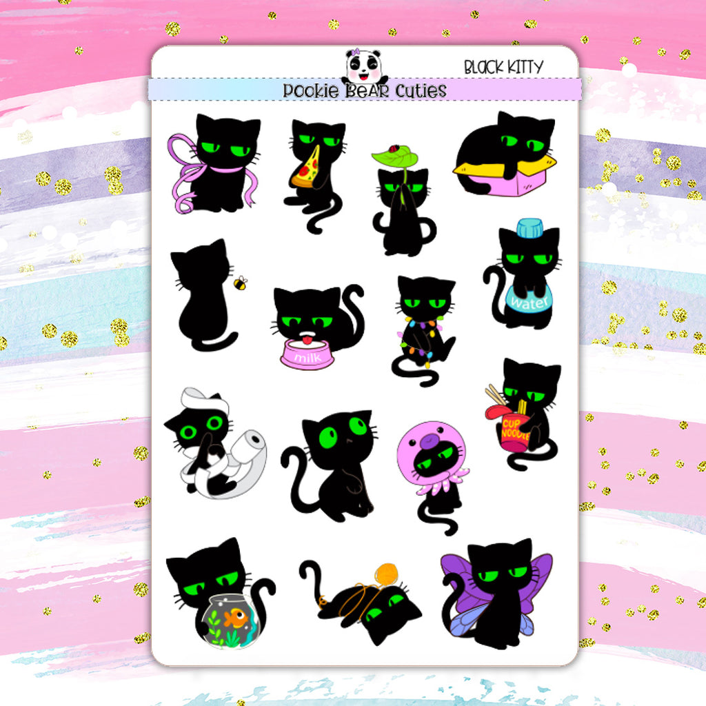 Large Deco | Black Kitty