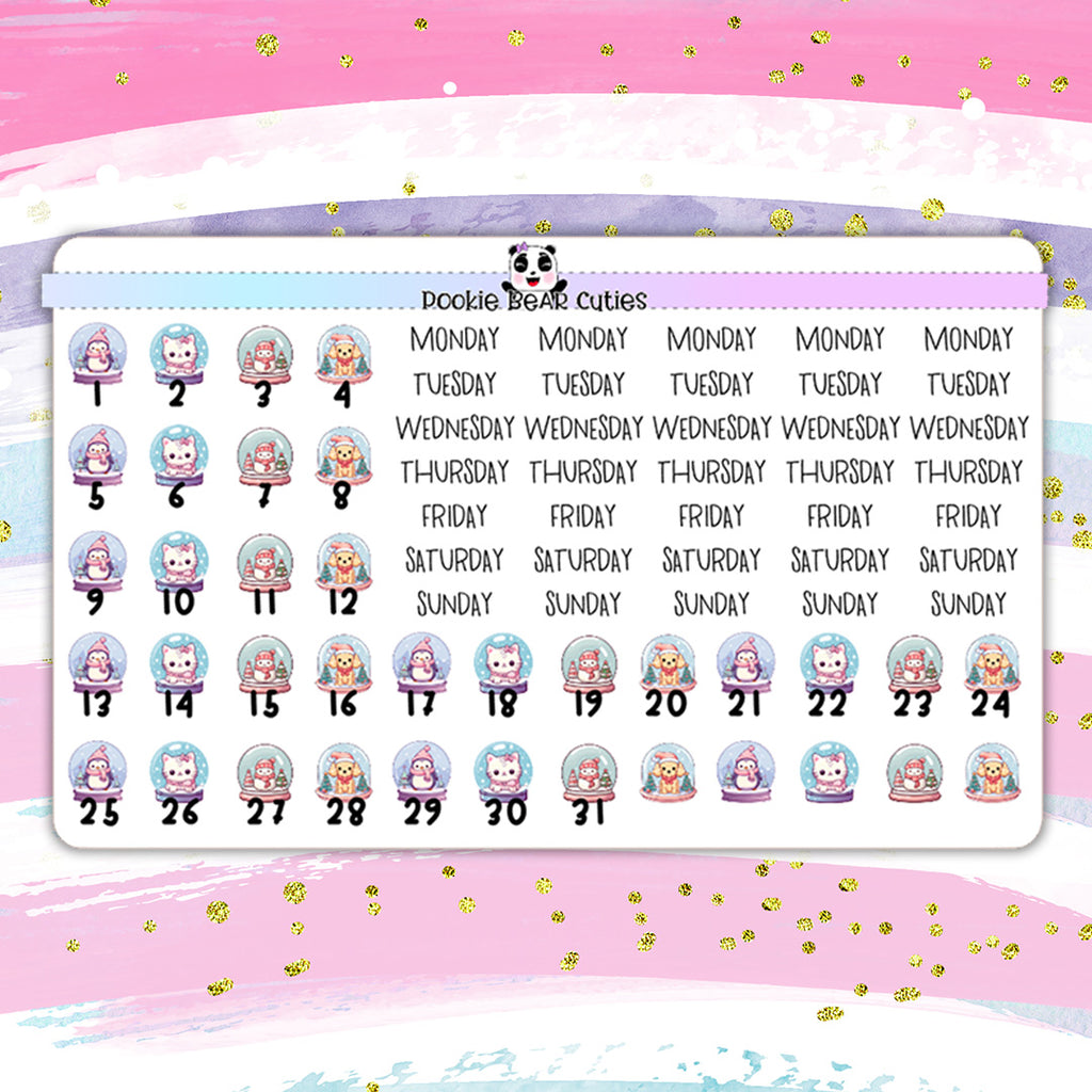 Date Covers | Snowglobes