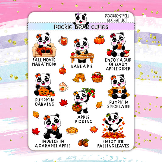 Pookie's Fall Bucket List
