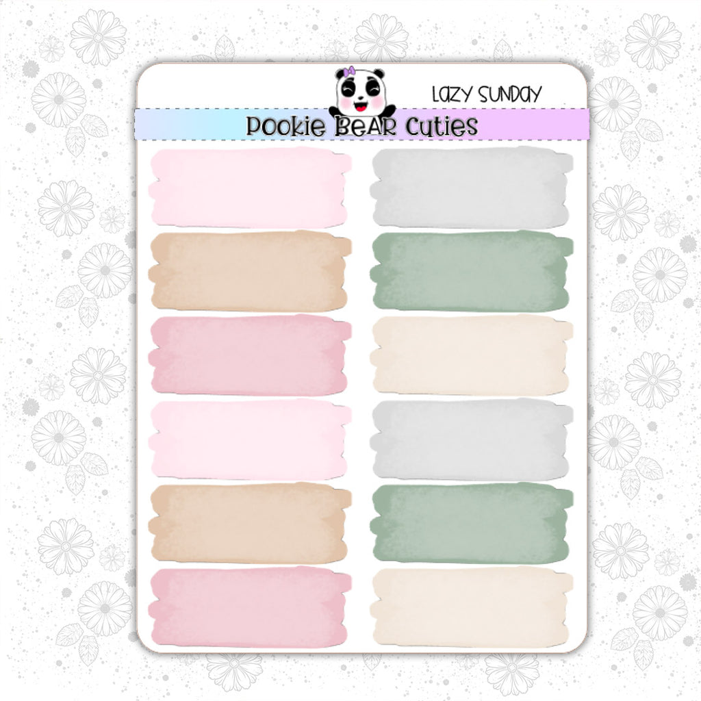 Lazy Sunday | Watercolor Swatches
