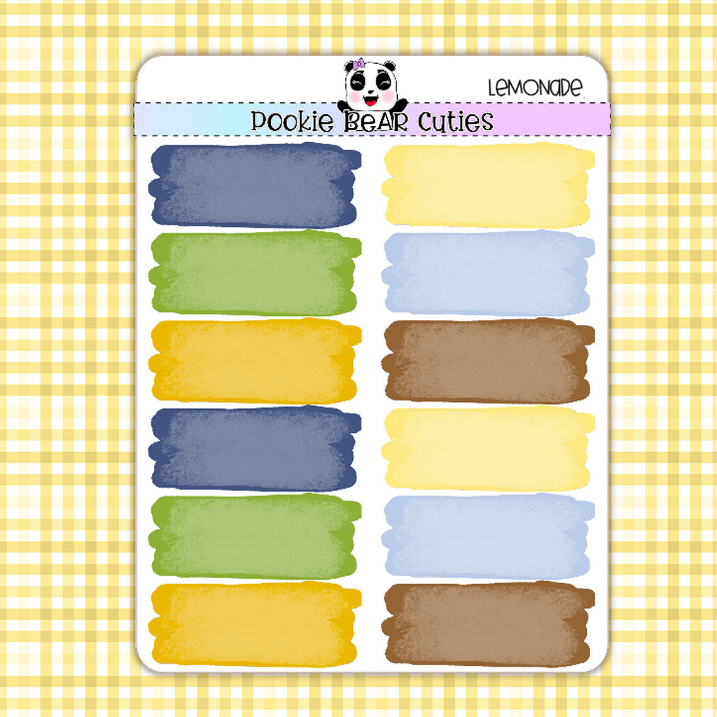 Lemonade | Watercolor Swatches