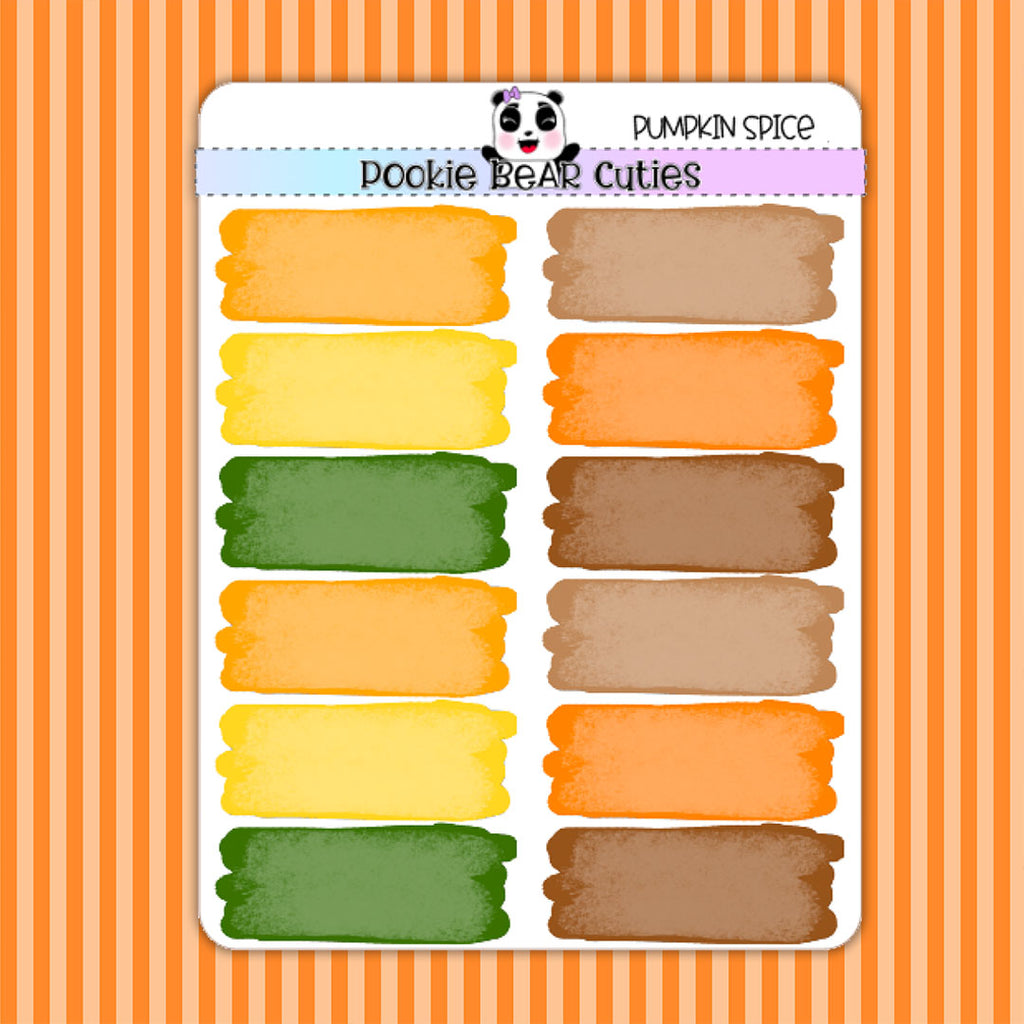 Pumpkin Spice | Watercolor Swatches