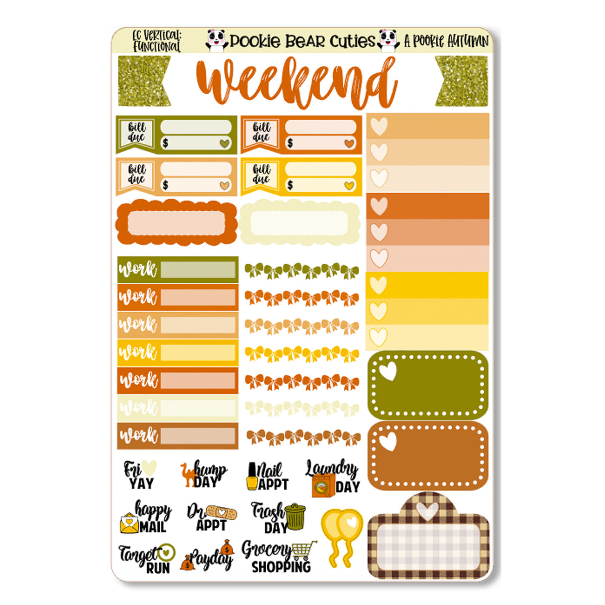 A Pookie Autumn Weekly Kit