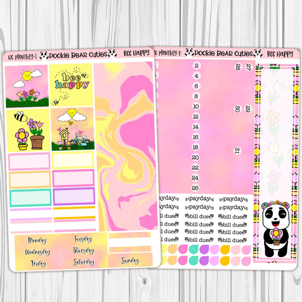 Hobonichi Cousin Monthly | Bee Happy