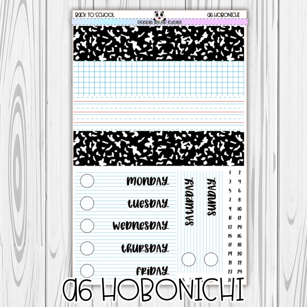 A6 Hobonichi | Back to School