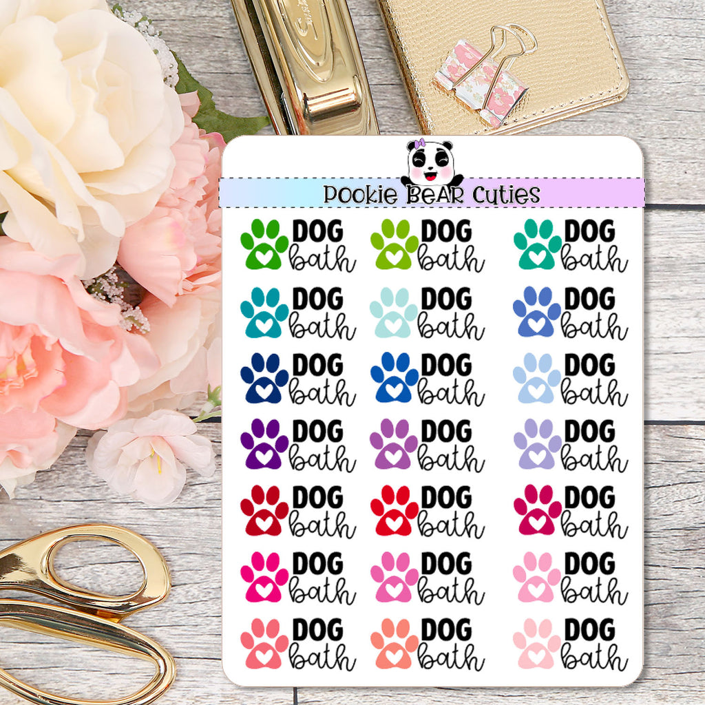 Dog Bath Stickers
