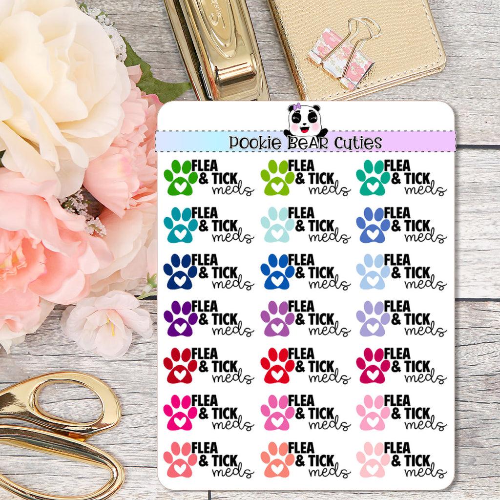 Flea & Tick Meds Stickers