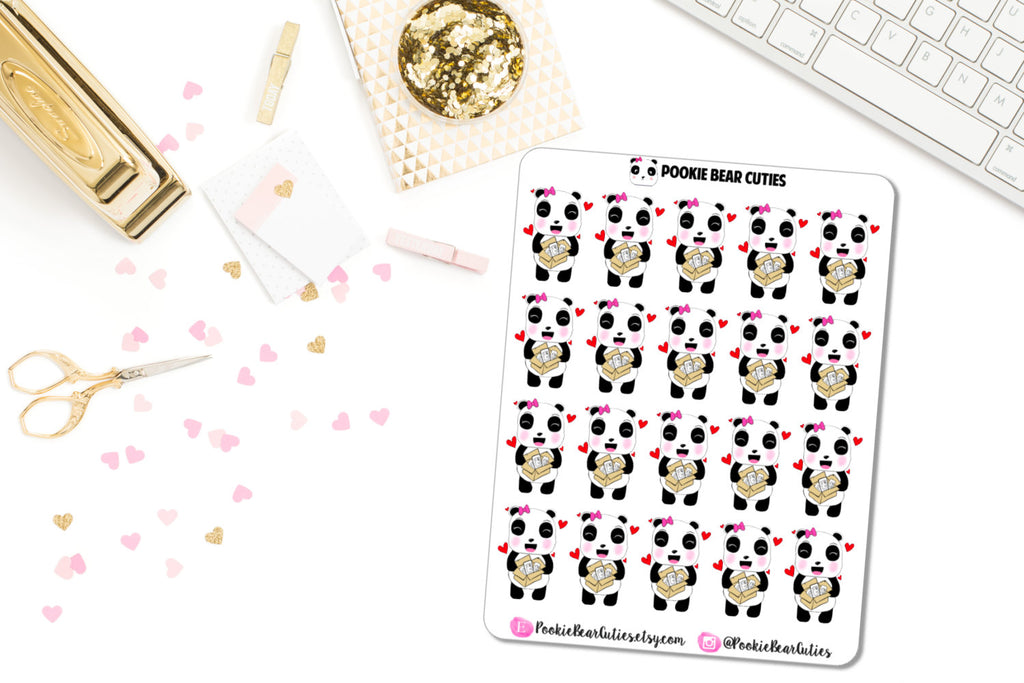 Pookie Bear Happy Mail Stickers