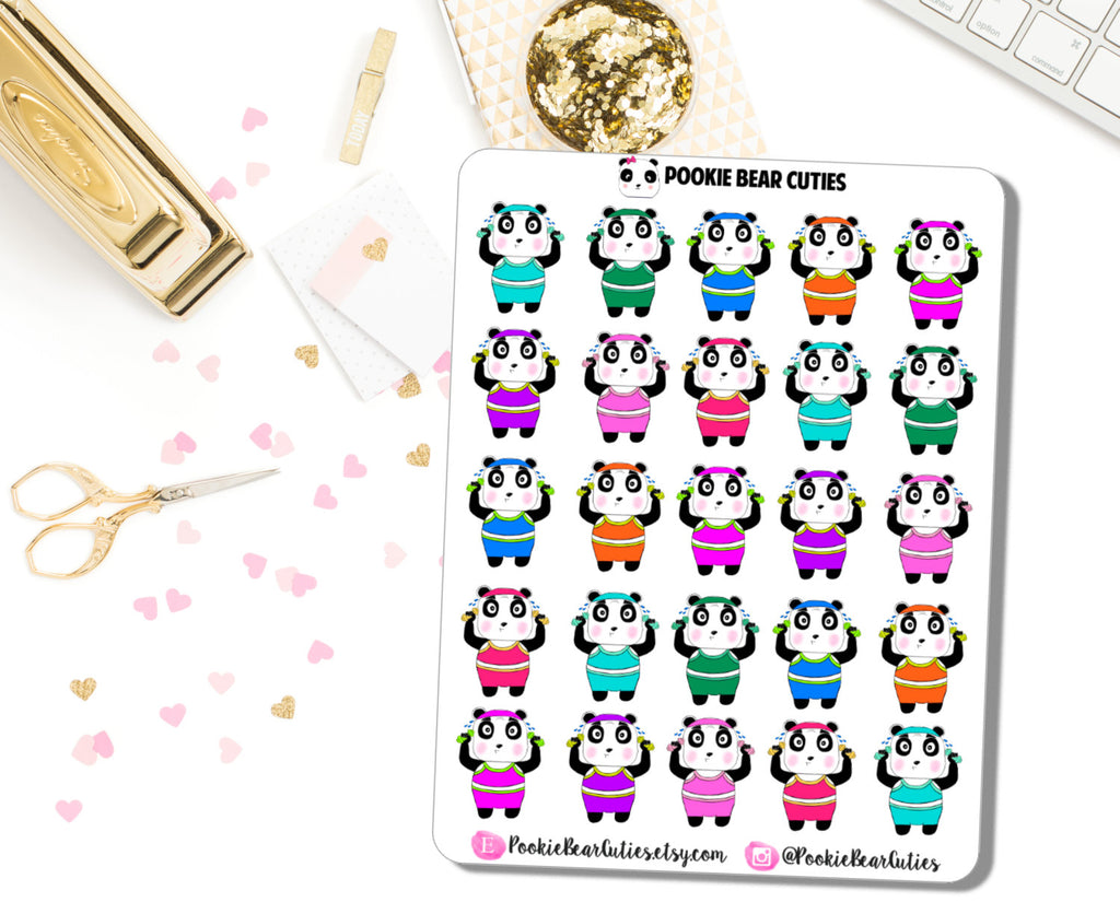 Pookie Bear Workout Stickers!