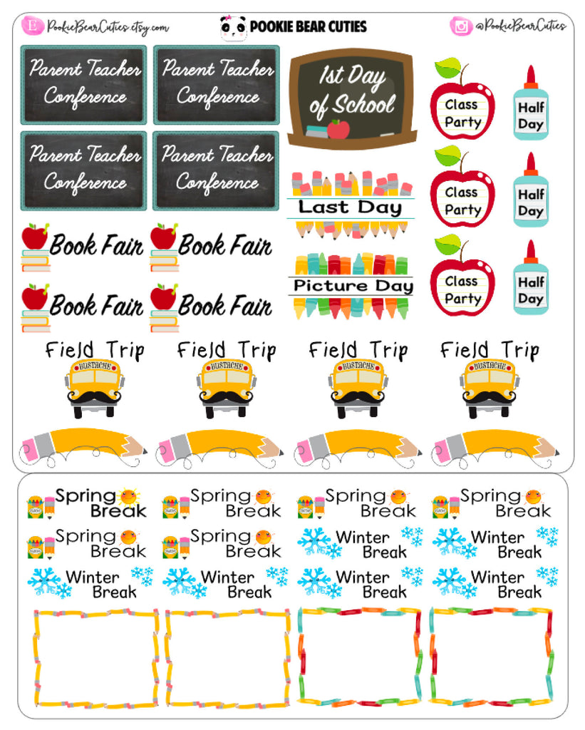 Back to School Stickers