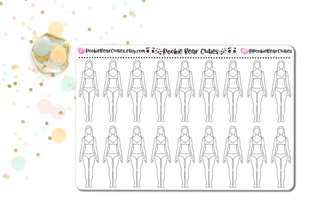 Body Outline Stickers