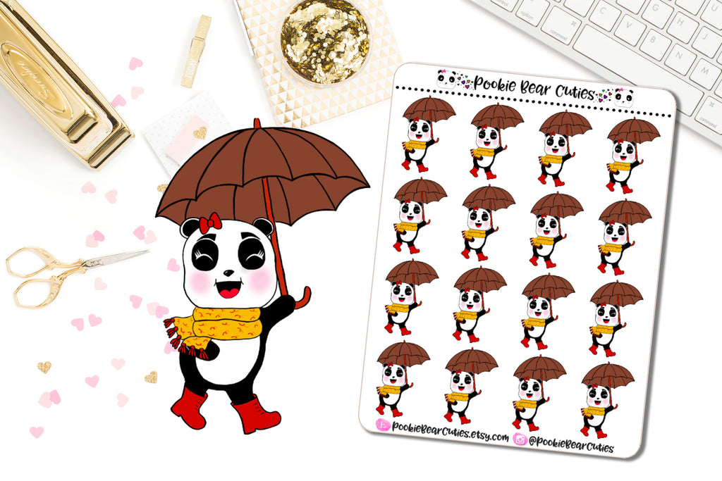 Autumn Pookie Bear- Umbrella