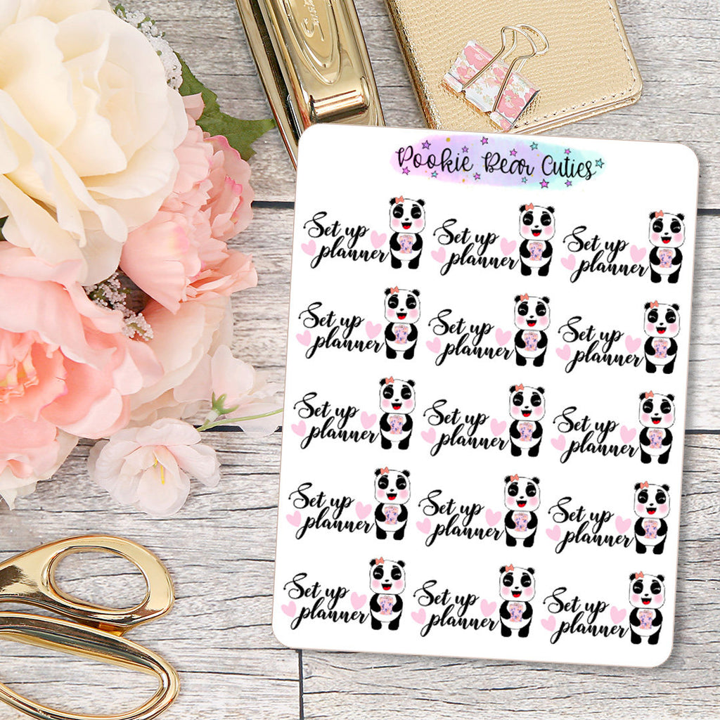 Pookie Bear Set Up Planner