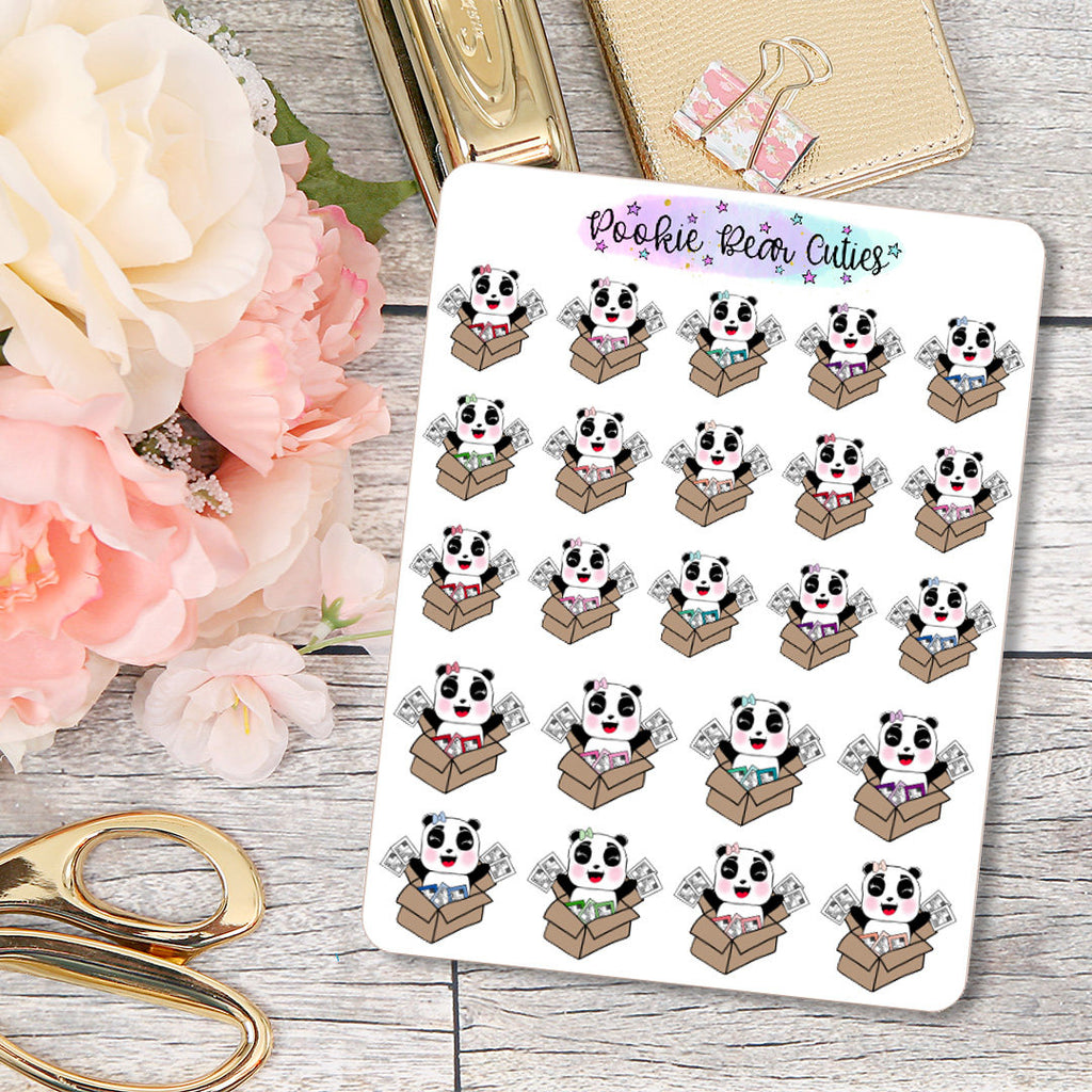Pookie Bear Happy Mail Crazy Stickers