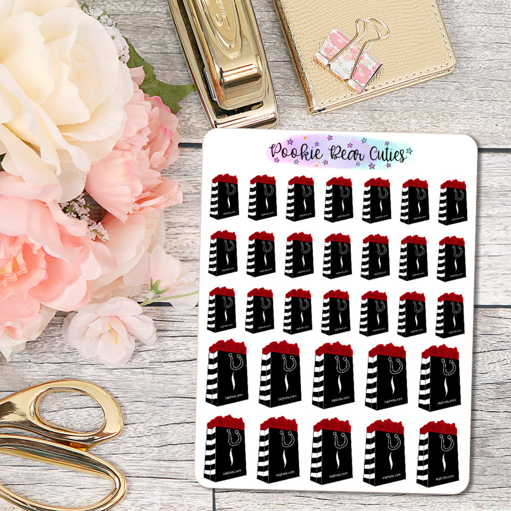 Makeup Shopping Bag Stickers