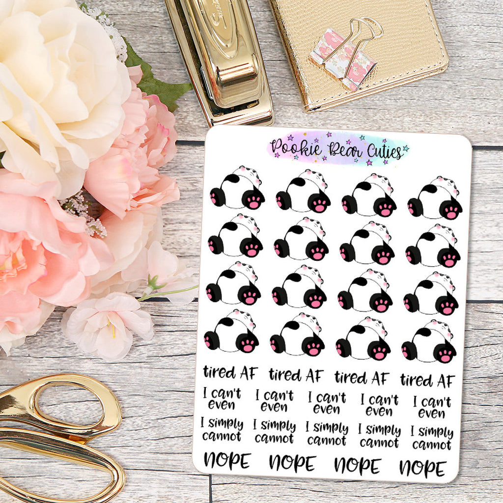 Drama Pookie Bear Stickers