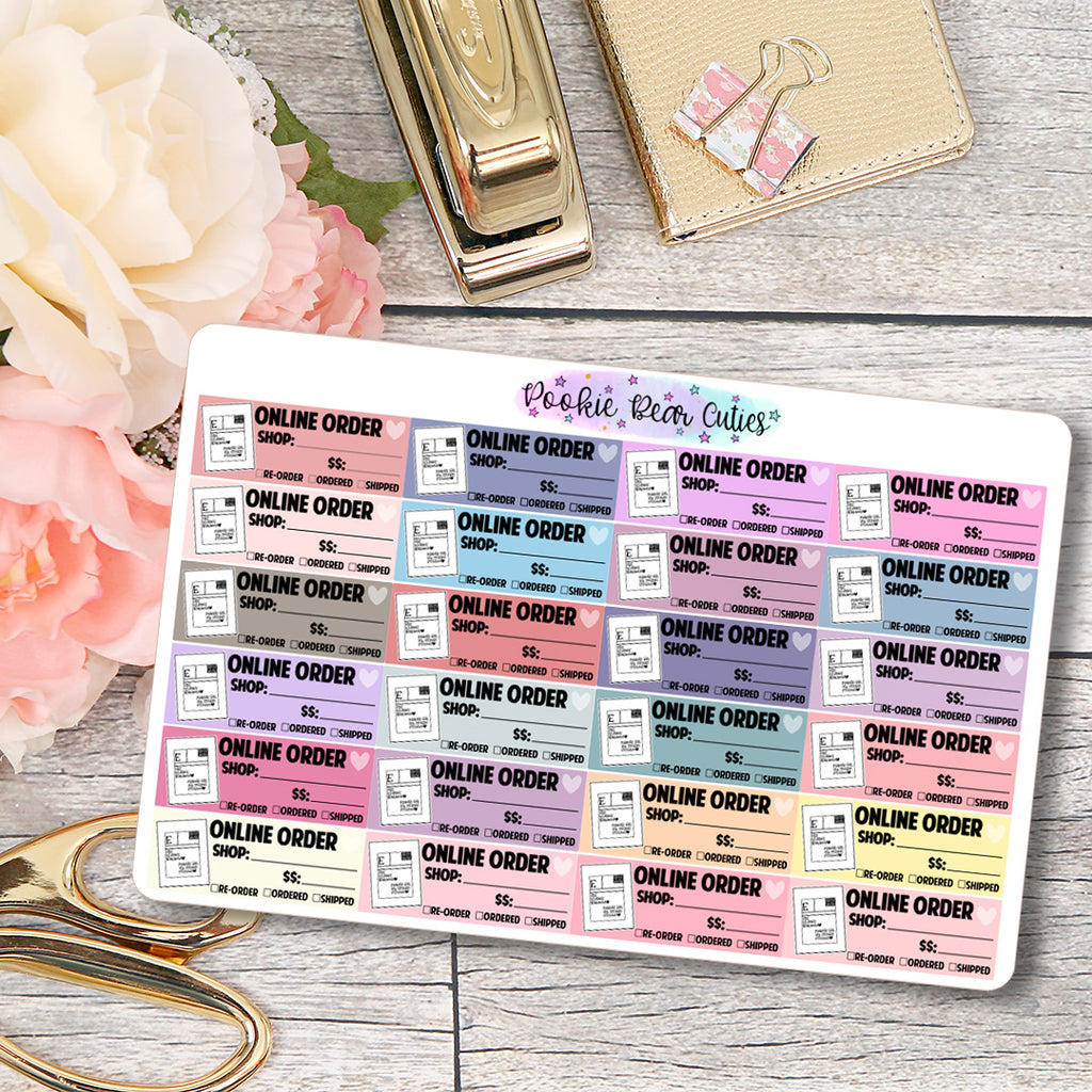Online Orders Tracker Stickers