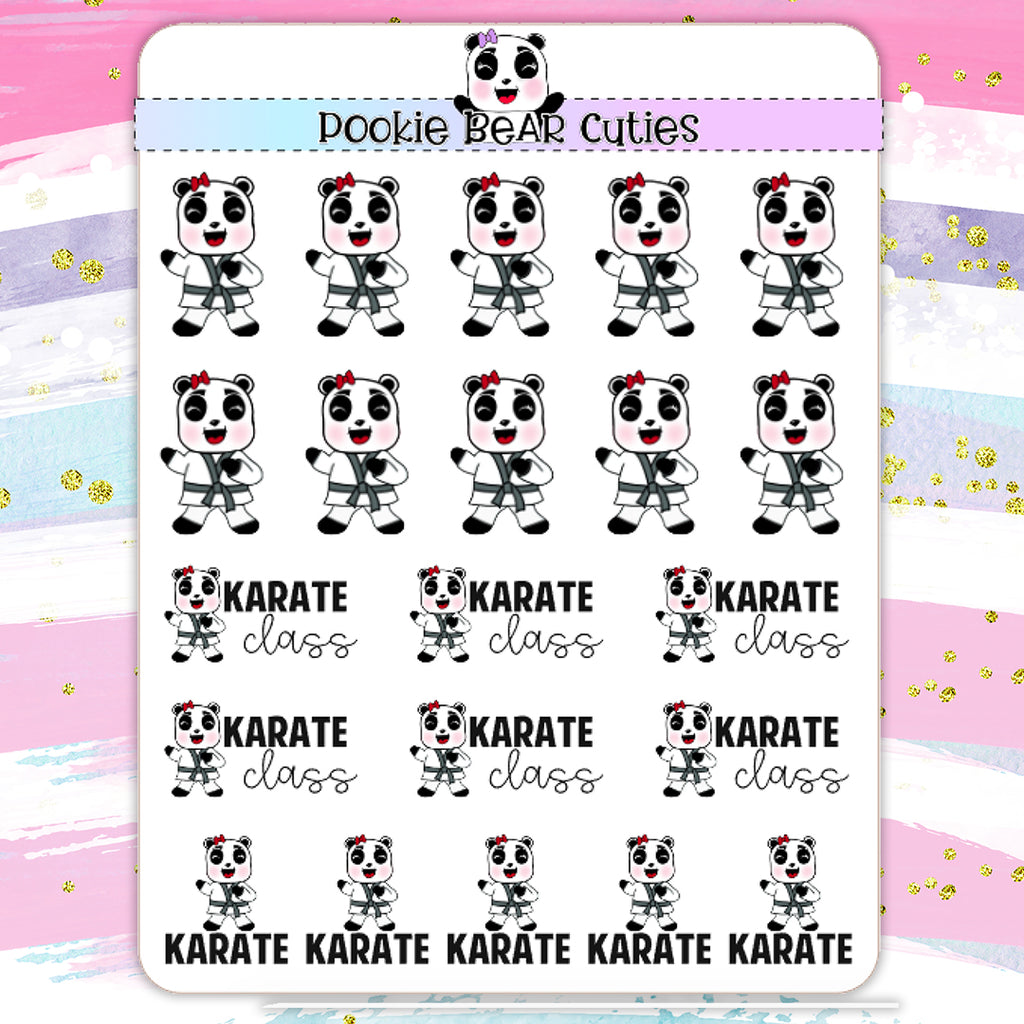 Pookie Bear | Karate Stickers