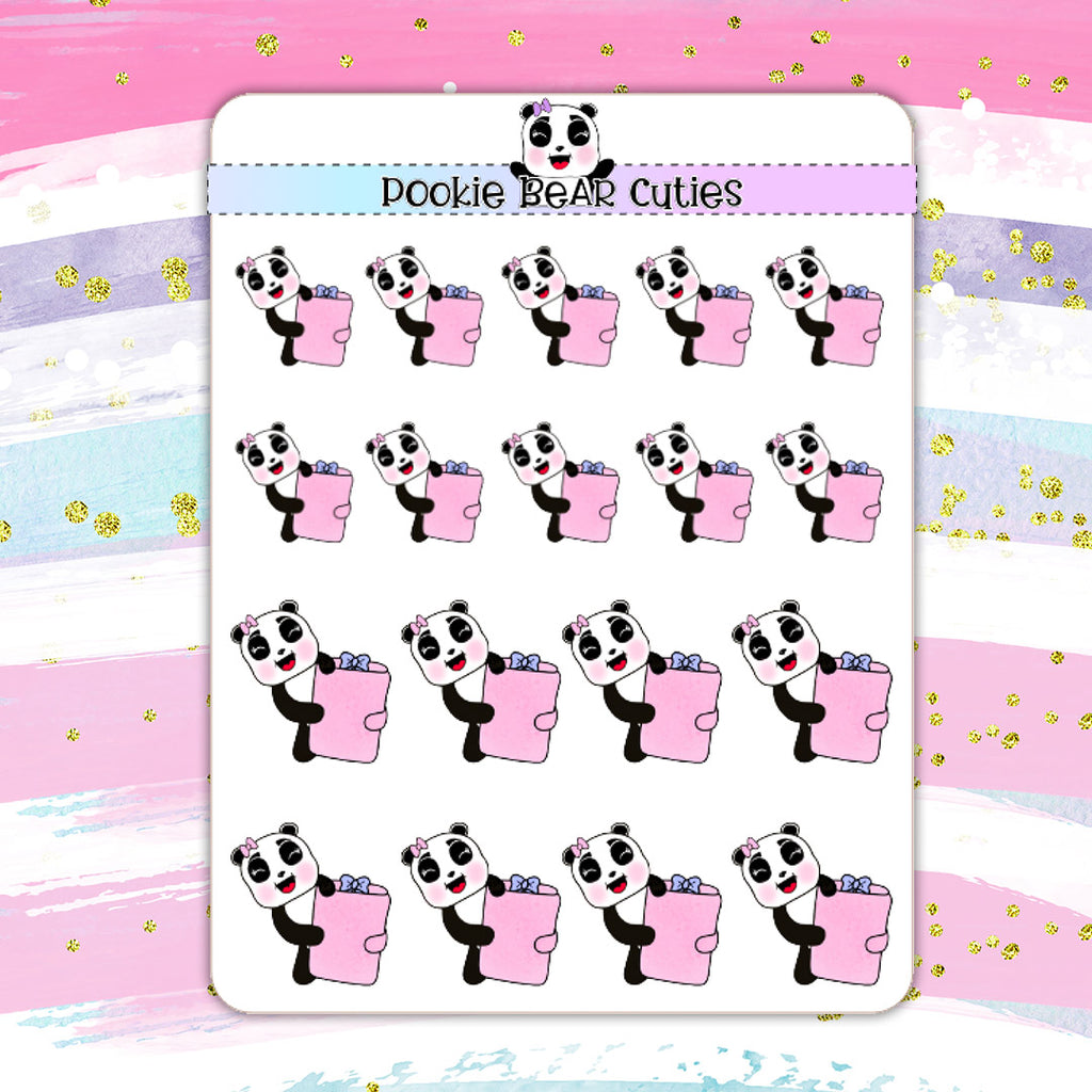 Pookie Bear Holding Planner