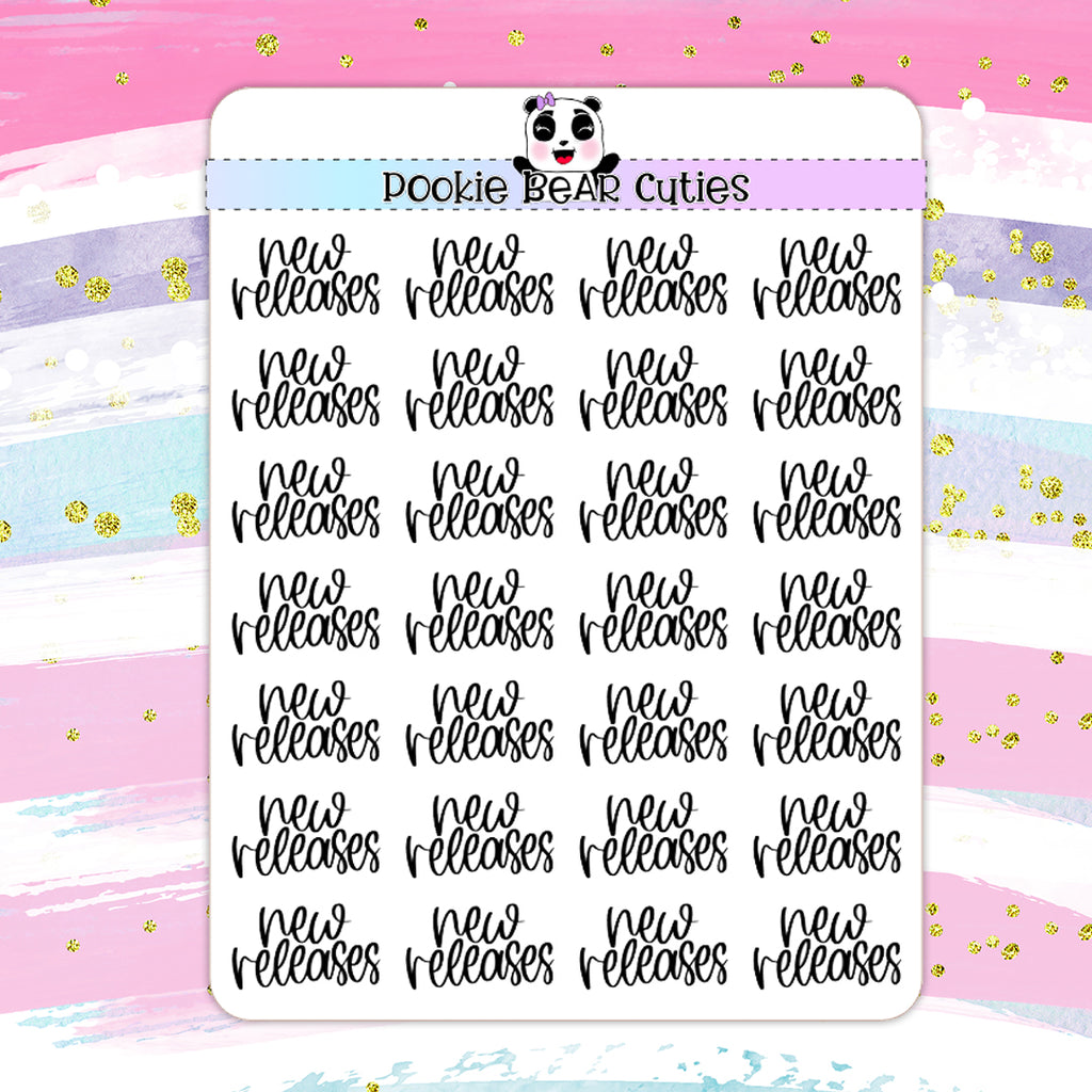 New Releases | Handwritten | Typography Stickers