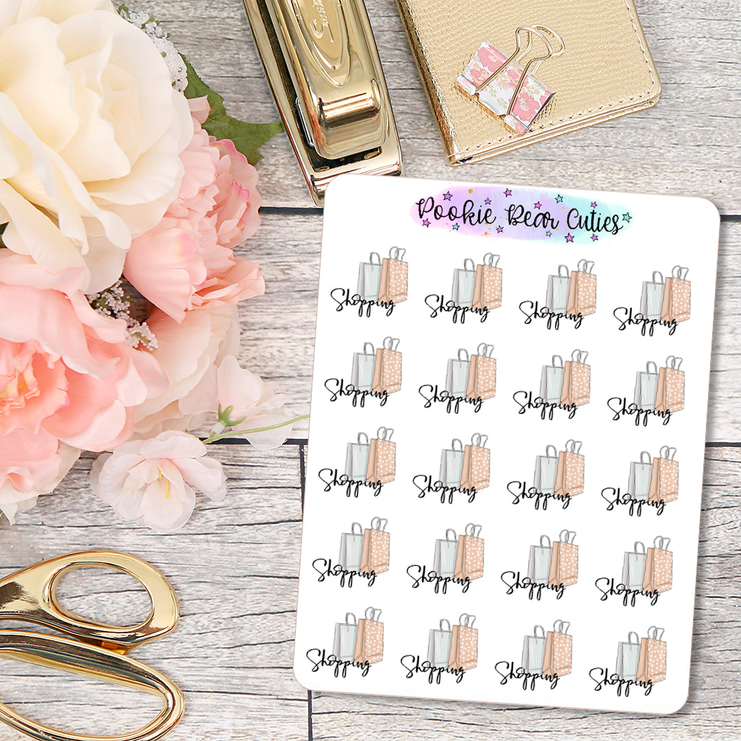 Shopping Typography Stickers