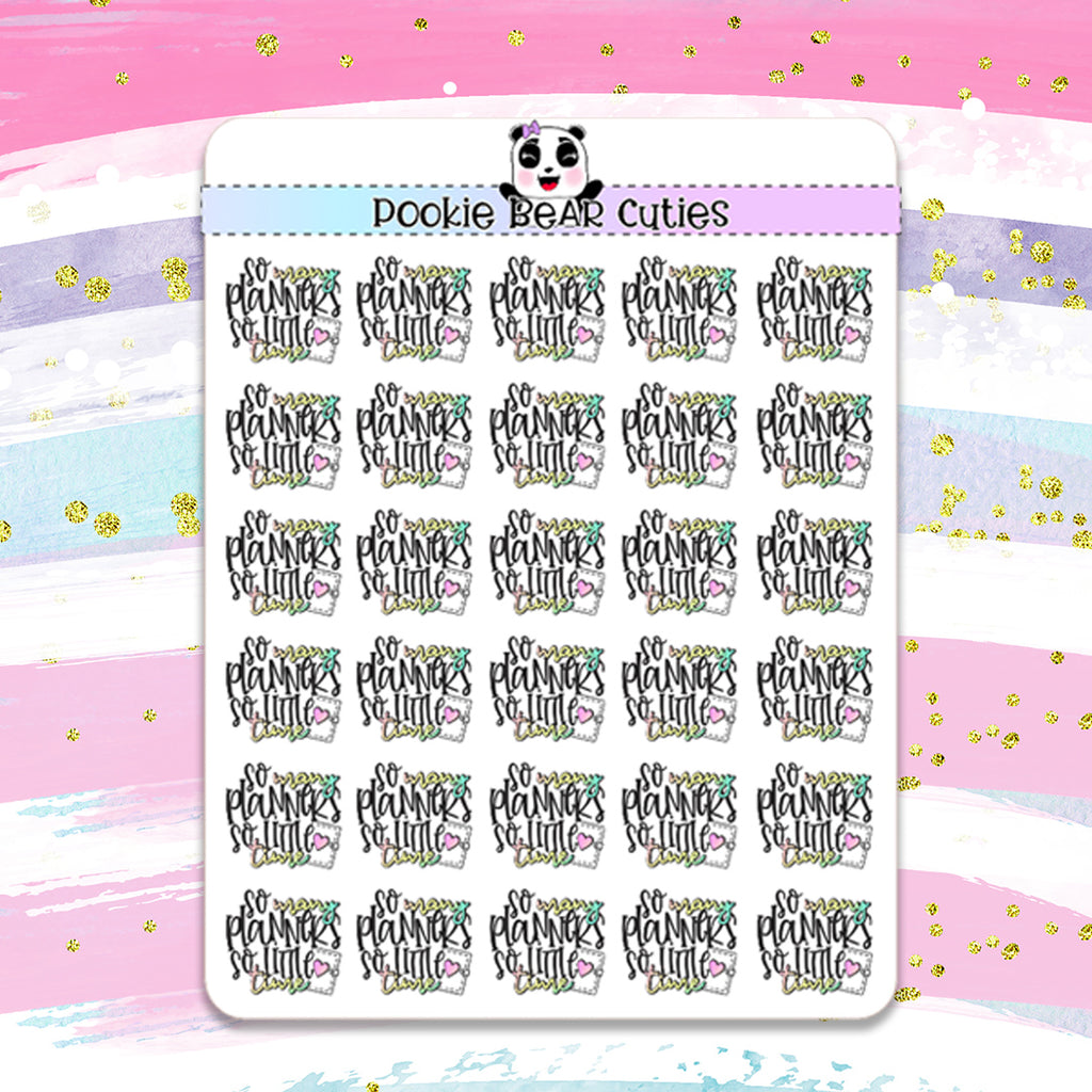 So Many Planners, So Little Time