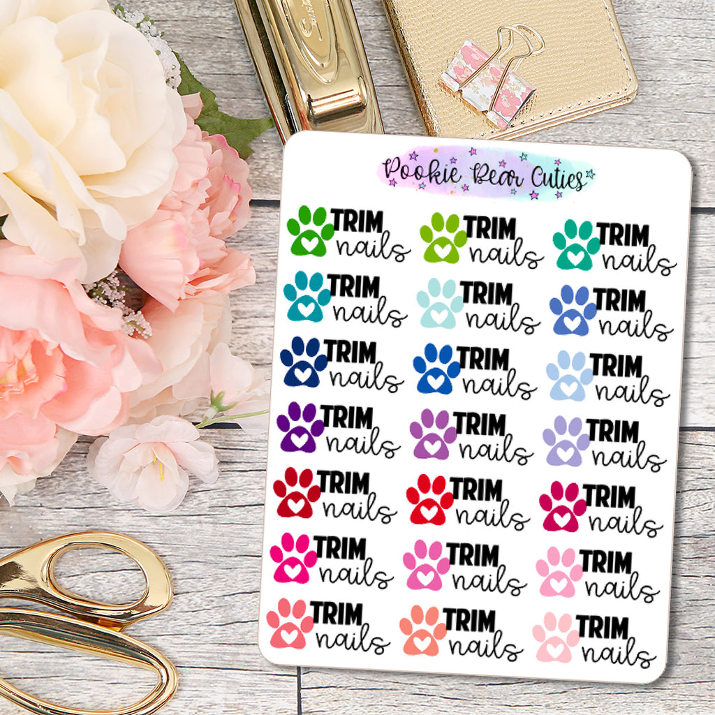 Trim Nails Stickers