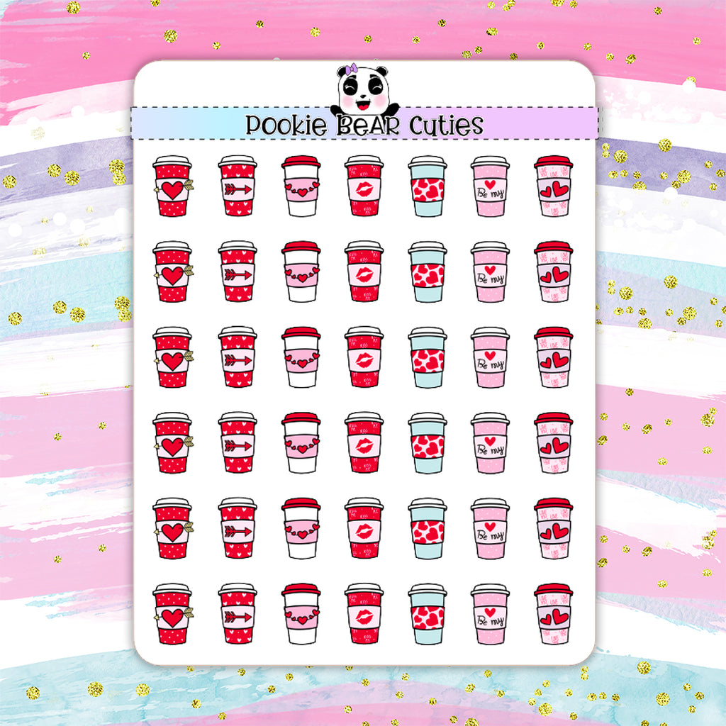 Valentine Coffee Cup Doodles