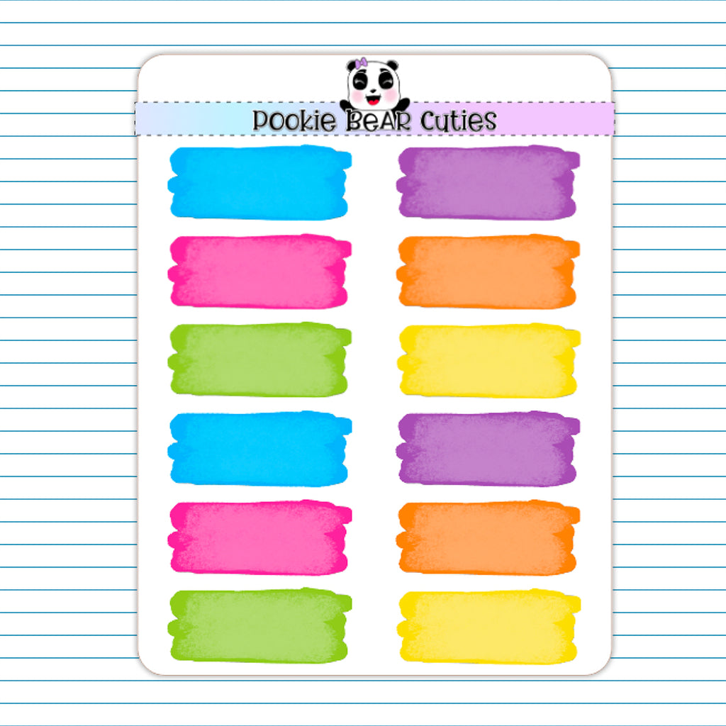 Back to School | Watercolor Swatches