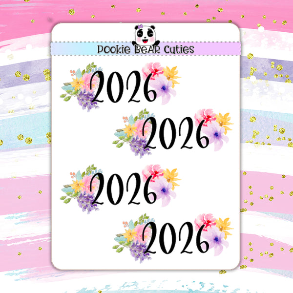 2026 Floral Stickers