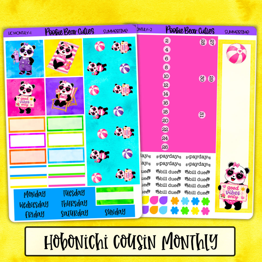 Hobonichi Cousin Monthly | Summertime