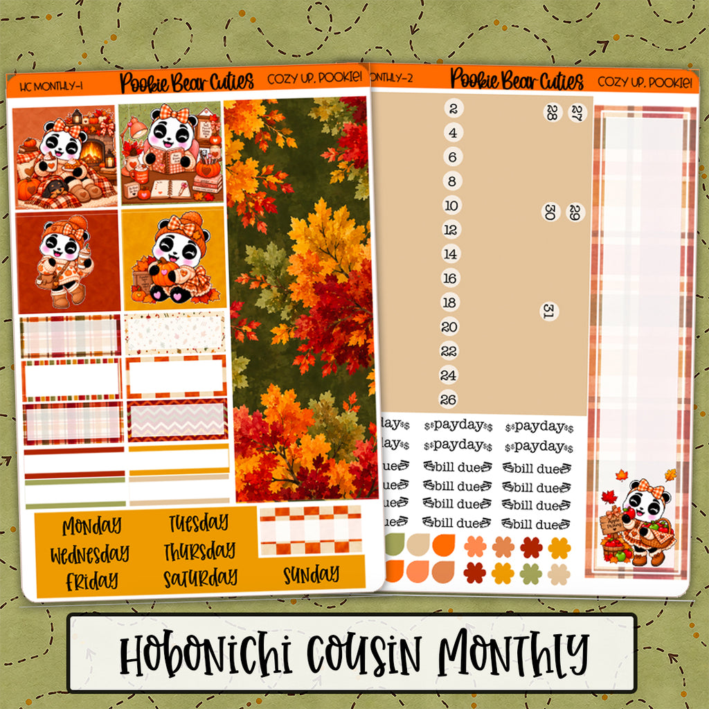 Hobonichi Cousin Monthly | Cozy Up, Pookie