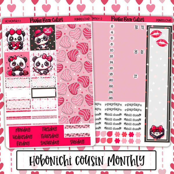 Hobonichi Cousin Monthly | Panda Love