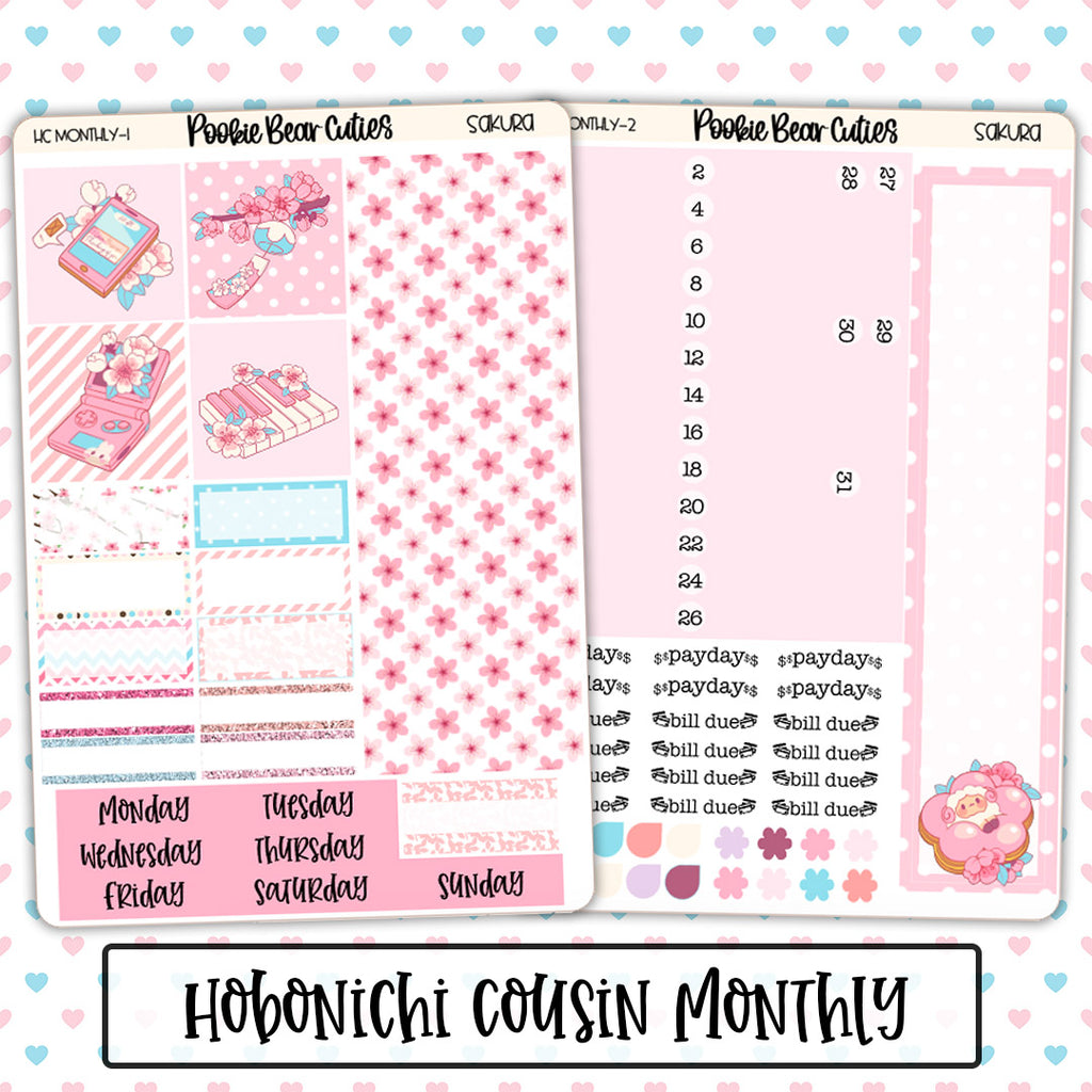 Hobonichi Cousin Monthly | Sakura
