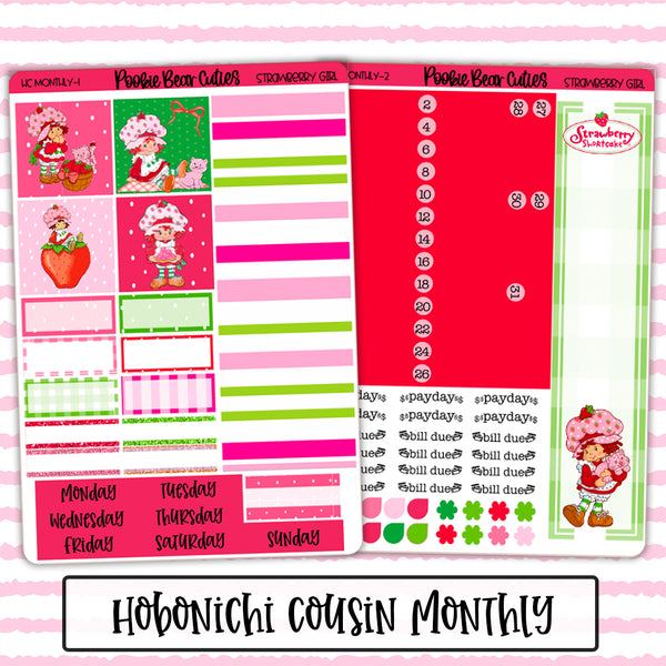Hobonichi Cousin Monthly | Strawberry Girl