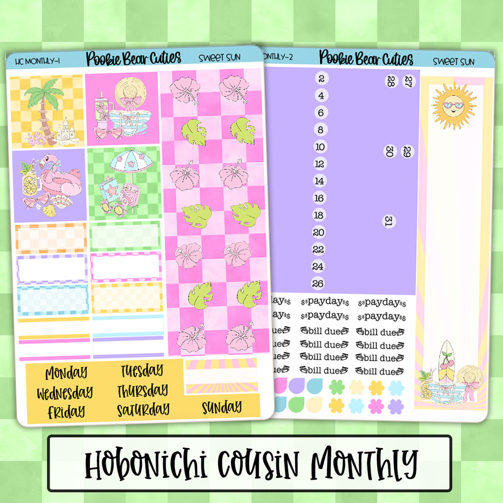Hobonichi Cousin Monthly | Sweet Sun