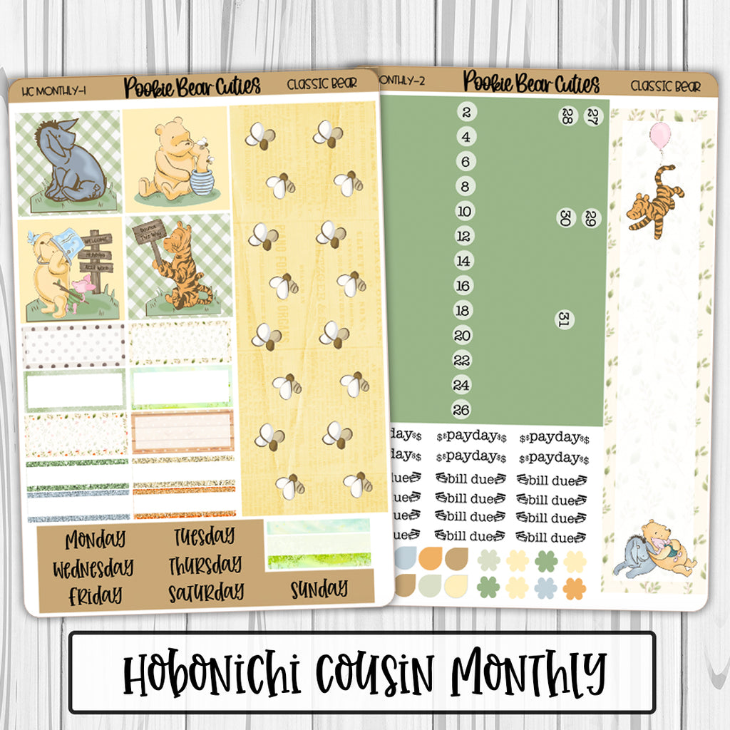 Hobonichi Cousin Monthly | Classic Bear