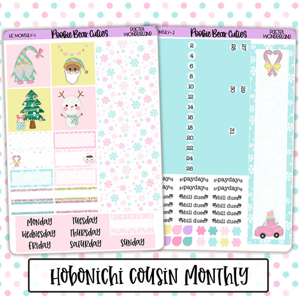 Hobonichi Cousin Monthly | Pastel Wonderland