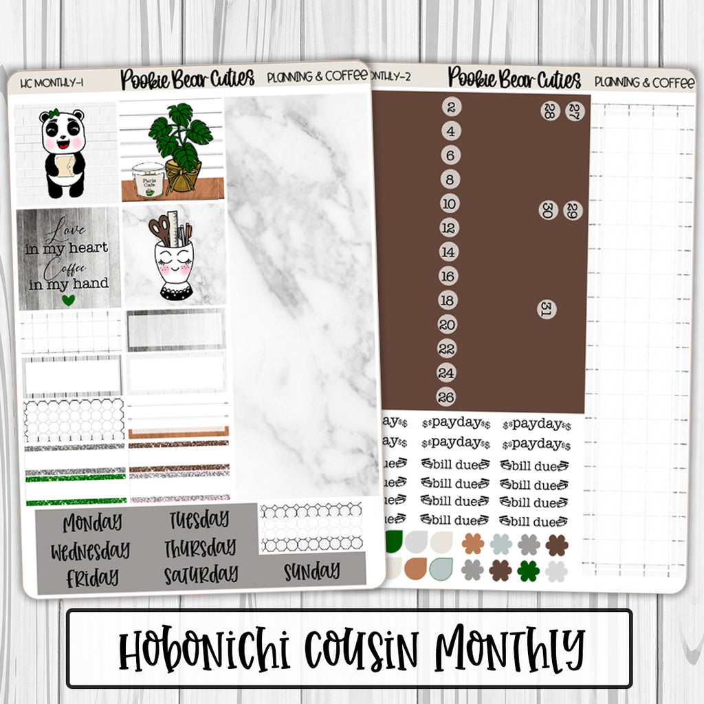 Hobonichi Cousin Monthly | Planning & Coffee