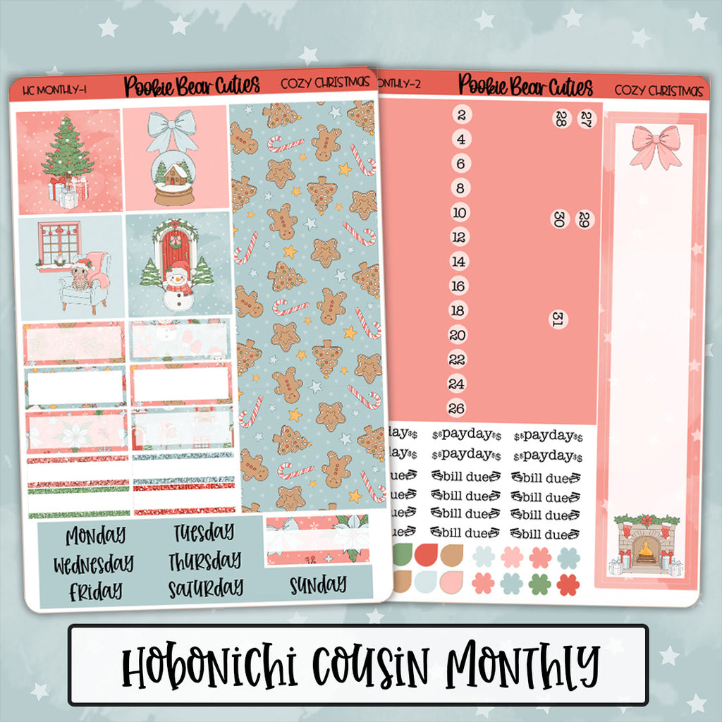 Hobonichi Cousin Monthly | Cozy Christmas