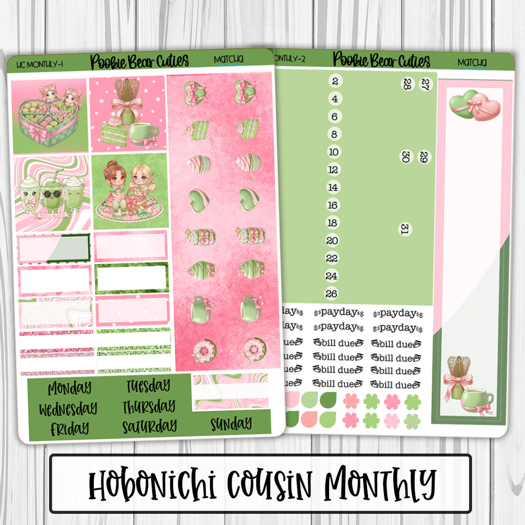 Hobonichi Cousin Monthly | Matcha