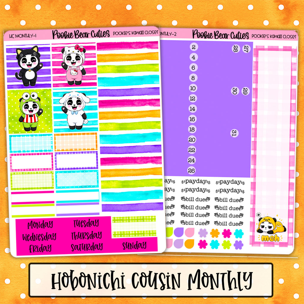 Hobonichi Cousin Monthly | Pookie's Kawaii Closet