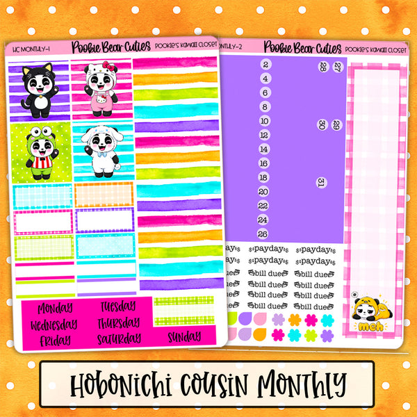 Hobonichi Cousin Monthly | Pookie's Kawaii Closet