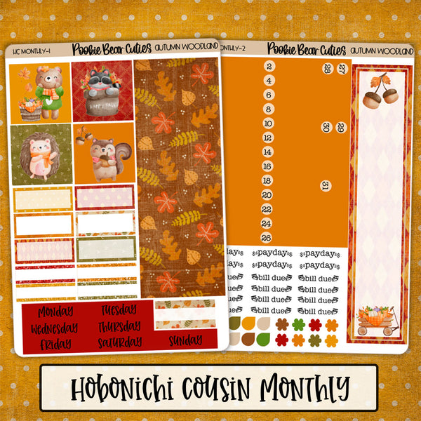 Hobonichi Cousin Monthly | Autumn Woodland